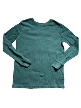 Tommy Bahama Boys Thermal Long Sleeve Shirt-Green-Size 10/12-GUC